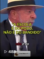 A escola é do povo, não é do bandido